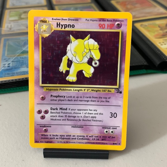 Hypno 1999 Holo 8/62 Pokemon Card Base Set Rare #8 - Picture 1 of 2
